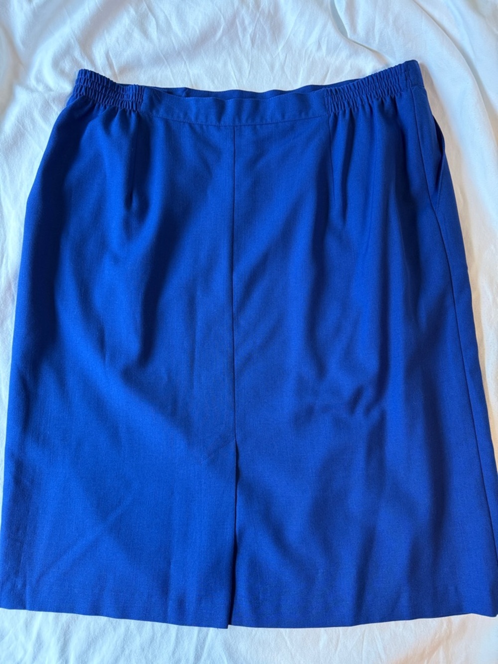 Vintage Casablanca Pencil Skirt in Royal Blue - Picture 2 of 5